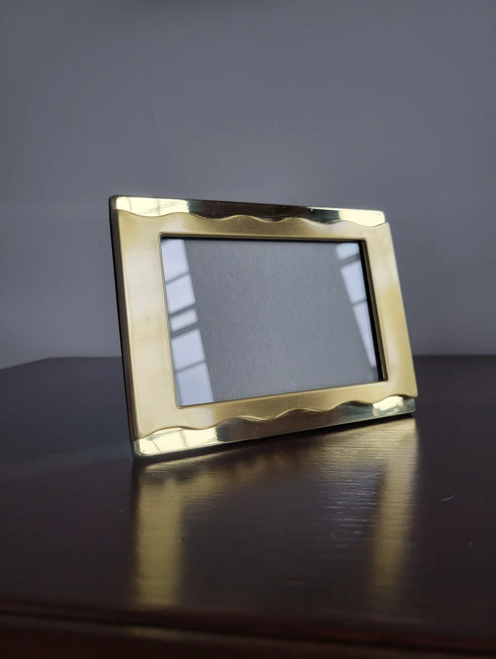 Burnes of Boston Gold Tone Wavy Layered Photo Frame, 4.75